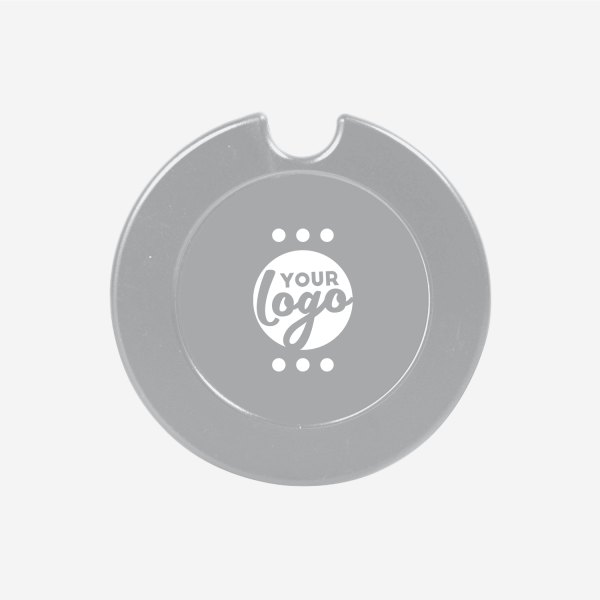 Round License Disc Holder - Styrene 4 REF 312A LICENSE DISC HOLDER SOLID STYRENE PAD GRAY