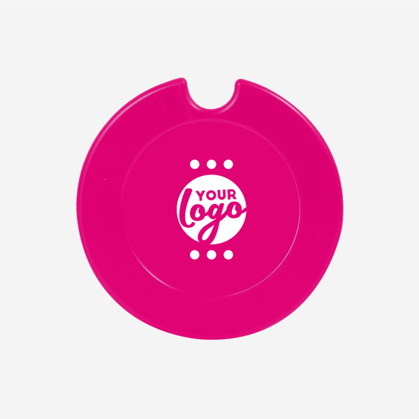Round License Disc Holder - Styrene 6 REF 312A LICENSE DISC HOLDER SOLID STYRENE PAD MAGENTA