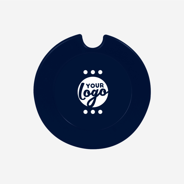 Round License Disc Holder - Styrene 9 REF 312A LICENSE DISC HOLDER SOLID STYRENE PAD NAVY BLUE
