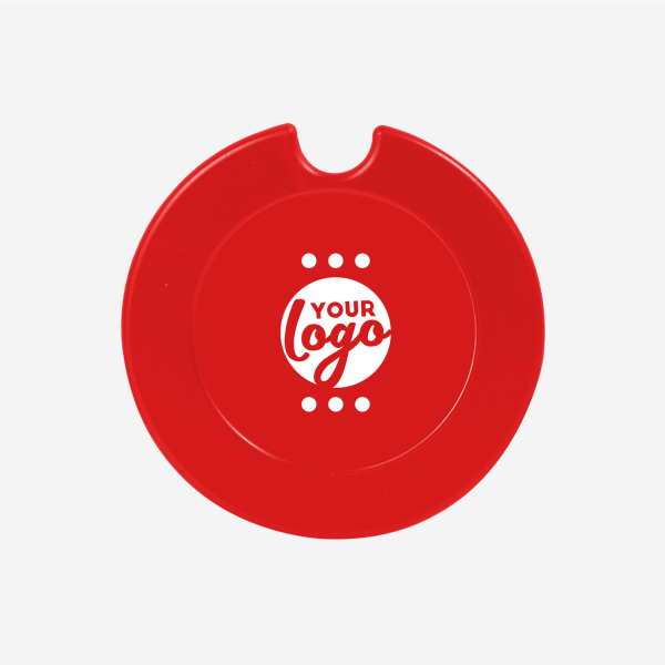 Round License Disc Holder - Styrene 5 REF 312A LICENSE DISC HOLDER SOLID STYRENE PAD RED