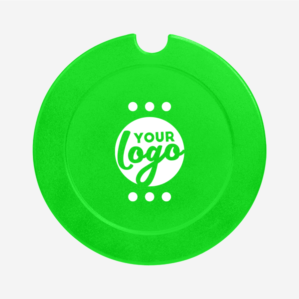 REF 313 LICENSE DISC HOLDER LARGE SOLID PAD LIME GREEN