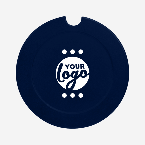 REF 313 LICENSE DISC HOLDER LARGE SOLID PAD NAVY BLUE