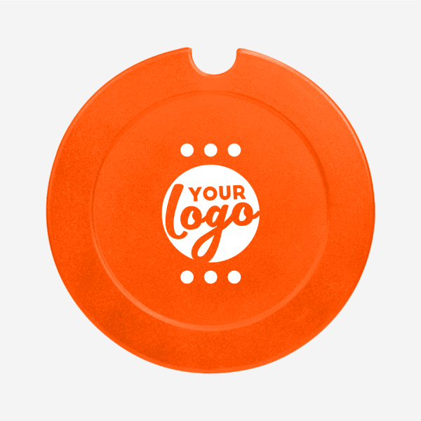REF 313 LICENSE DISC HOLDER LARGE SOLID PAD ORANGE