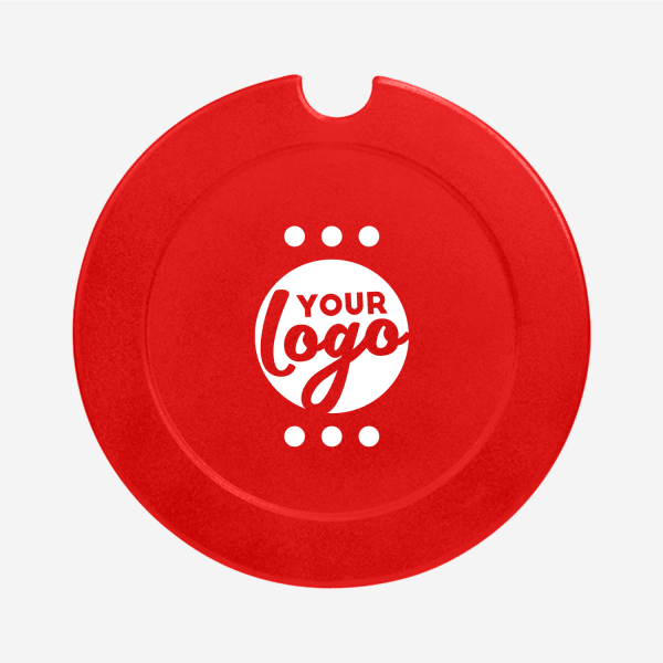 REF 313 LICENSE DISC HOLDER LARGE SOLID PAD RED