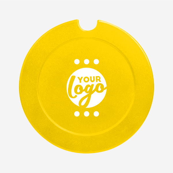 REF 313 LICENSE DISC HOLDER LARGE SOLID PAD YELLOW