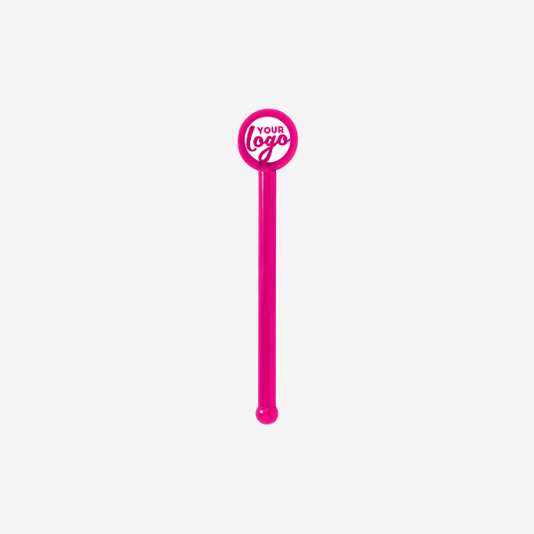 REF 429 STANDARD SWIZZLE STICK TUBE W ROUND HEAD SOLID MAGENTA