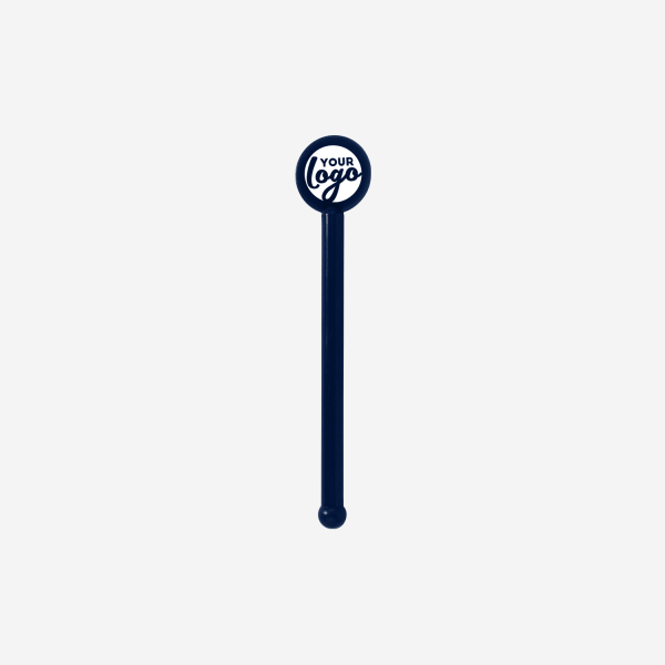 REF 429 STANDARD SWIZZLE STICK TUBE W ROUND HEAD SOLID NAVY BLUE