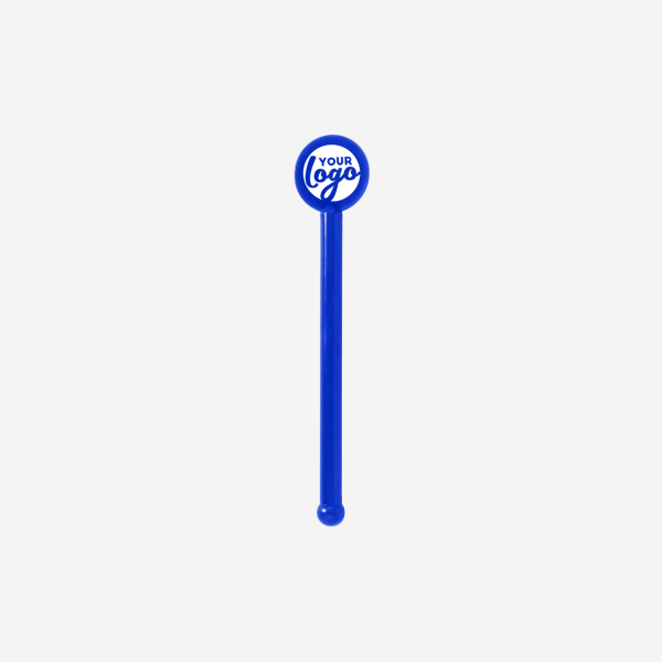 REF 429 STANDARD SWIZZLE STICK TUBE W ROUND HEAD SOLID ROYAL BLUE