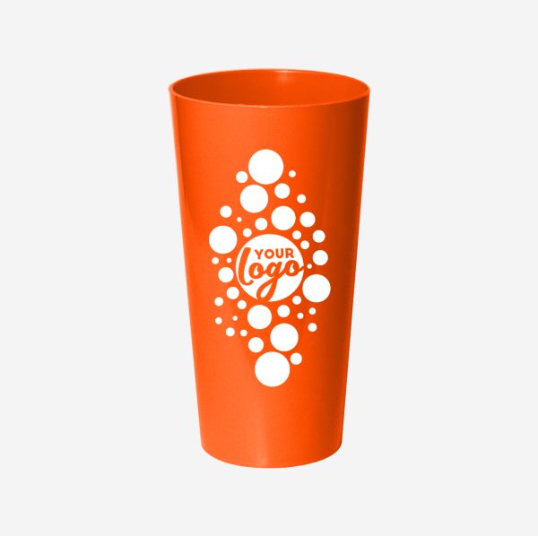REF 486PP TUMBLER 600ML SOLID SILKSCREEN ORANGE