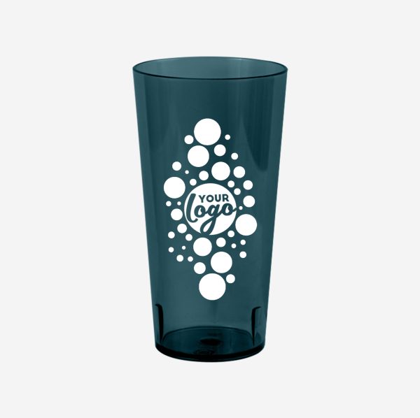 REF 486PS TUMBLER 600ML CLEAR SILKSCREEN CHARCOAL