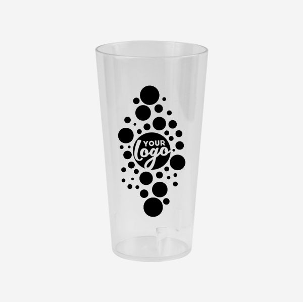 REF 486PS TUMBLER 600ML CLEAR SILKSCREEN CLEAR