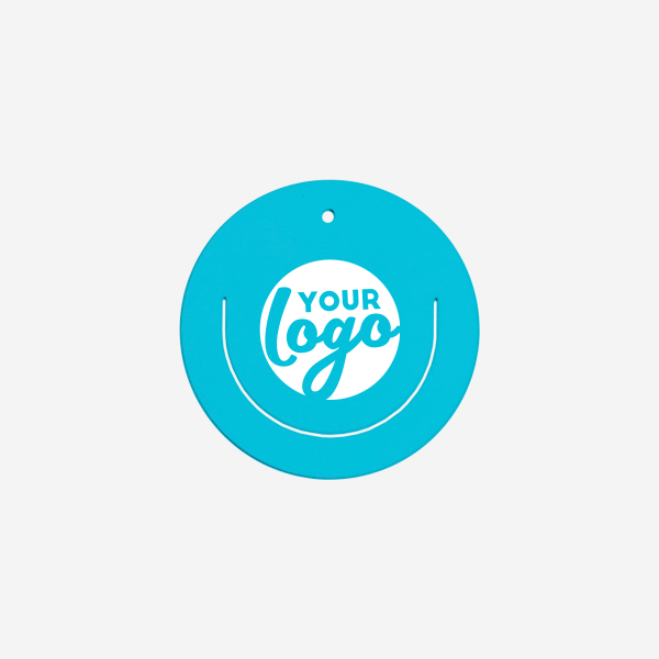 REF 546 PAPER CLIP ROUND WITH SMILE TURQUOISE 1