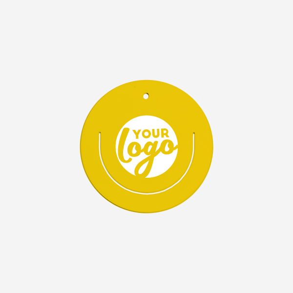 REF 546 PAPER CLIP ROUND WITH SMILE YELLOW 1