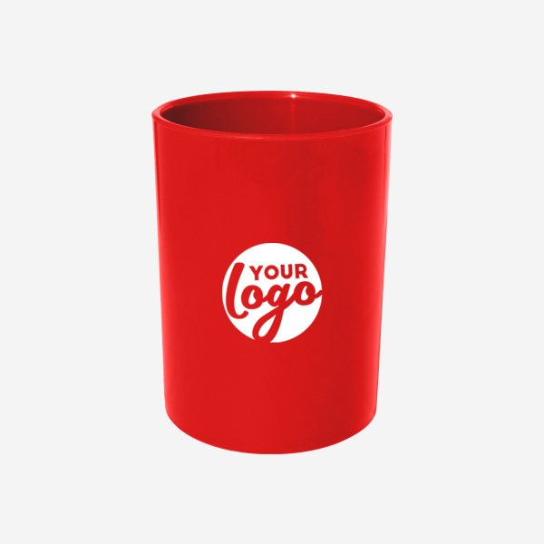 REF 587PP PENCIL CUP PAD PRINT RED