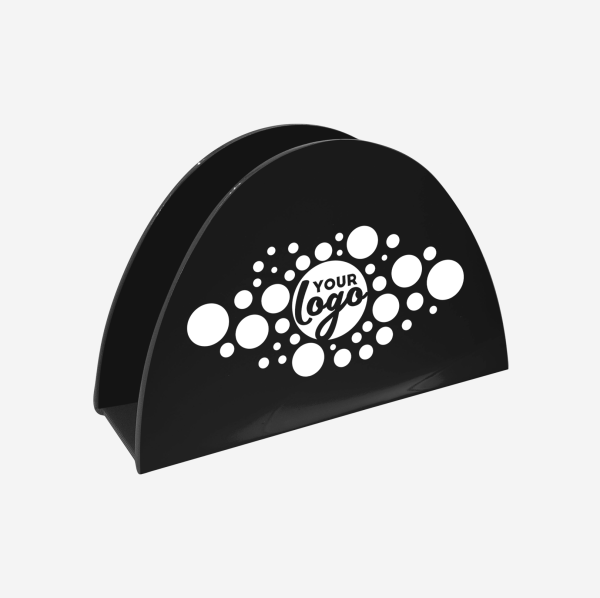 Ref 1064 Taco Shaped Serviette Holder Black Screen