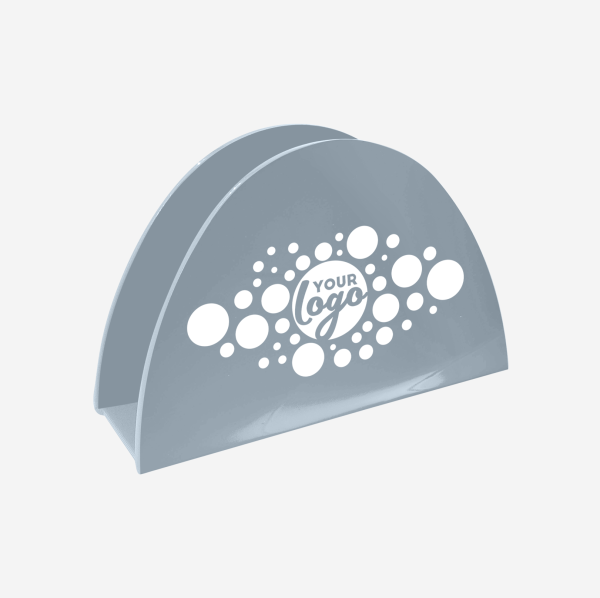 Ref 1064 Taco Shaped Serviette Holder Grey Screen