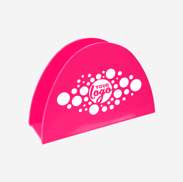 Ref 1064 Taco Shaped Serviette Holder Magenta Screen
