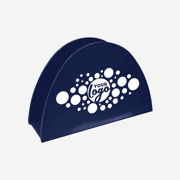 Ref 1064 Taco Shaped Serviette Holder Navy Blue Screen