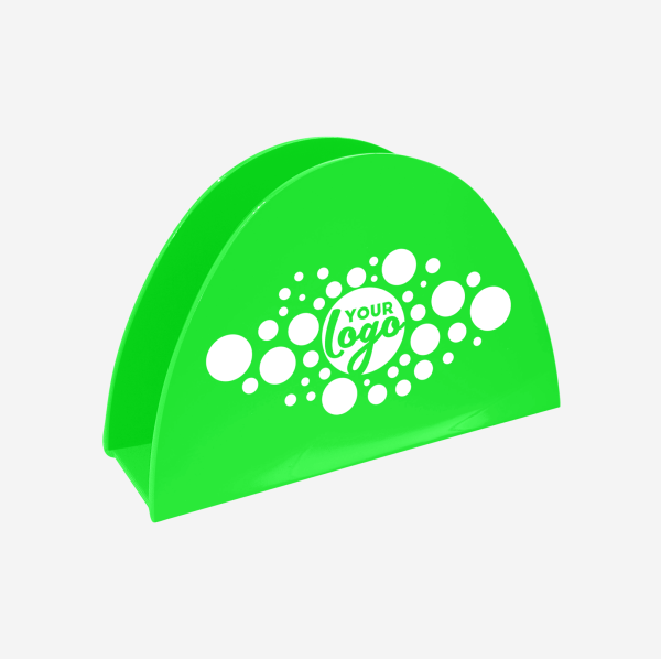 Ref 1064 Taco Shaped Serviette Holder Neon Green Screen
