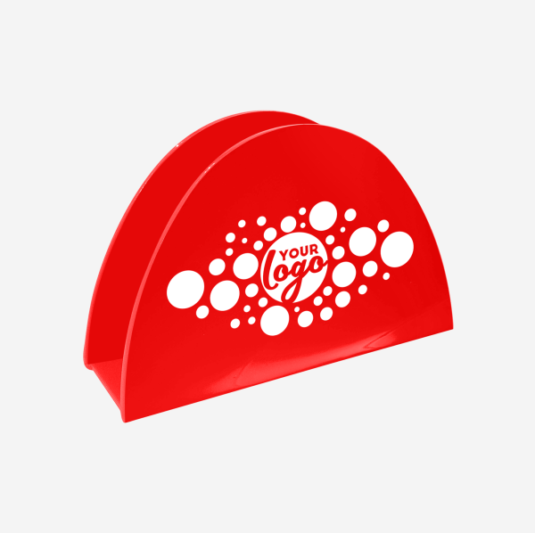 Ref 1064 Taco Shaped Serviette Holder Red Screen