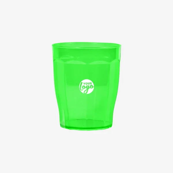 Ref 1306 Lumo Tulip Tumbler 200ml Clear Neon Green