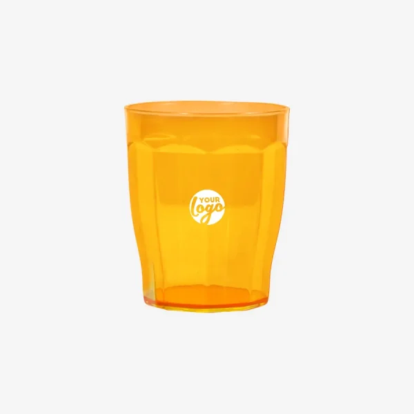 Ref 1306 Lumo Tulip Tumbler 200ml Clear Orange