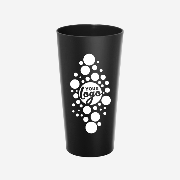 Matt Lite Tumbler 600ml - Frosted 2 Ref 486 PP Matt Tumbler Large 600ml Matt Finish Black Silk Screen