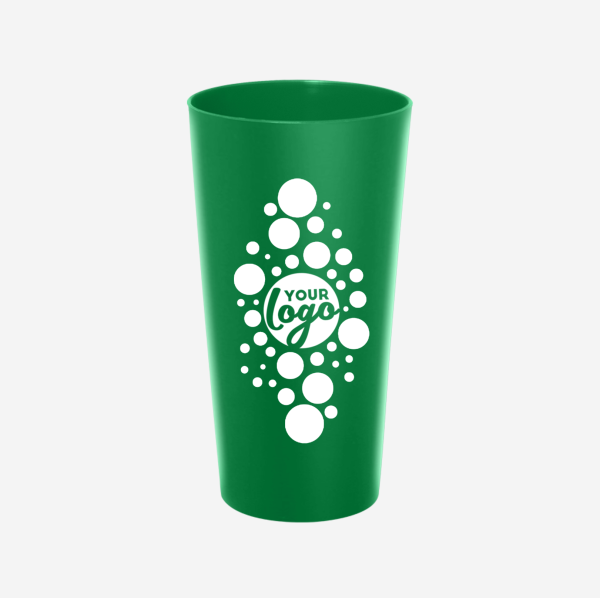 Matt Lite Tumbler 600ml - Frosted 11 Ref 486 PP Matt Tumbler Large 600ml Matt Finish Emerald Green Silk Screen