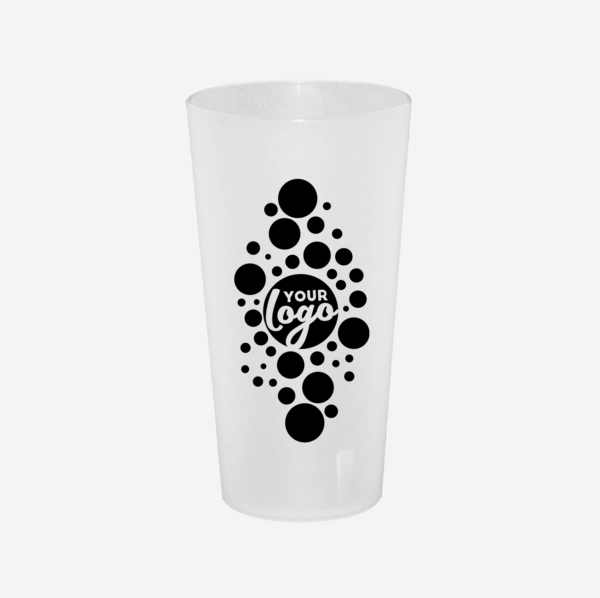 Matt Heavy Tumbler 600ml - Frosted Clear 1 matt tumbler large 600ml matt finish clear screen