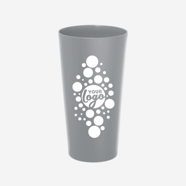 matt tumbler large 600ml matt finish grey silk screen