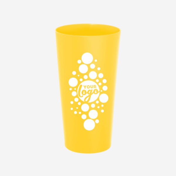 matt tumbler large 600ml matt finish yellow silk screen