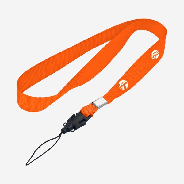 LANYARD CELLPHONE ATTACHMENT ONE SIDE ORANGE