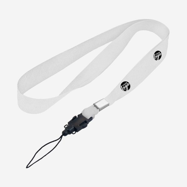 LANYARD CELLPHONE ATTACHMENT ONE SIDE WHITE