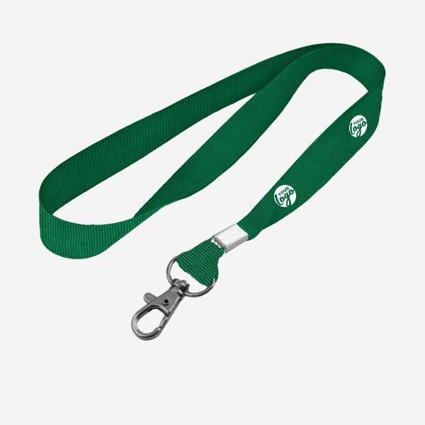 LANYARD SPRING HOOK ONE SIDE BOTTLE GREEN