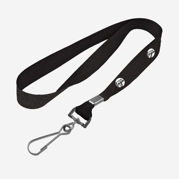 LANYARD SWIVEL HOOK ONE SIDED BLACK