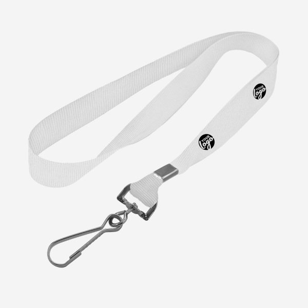 LANYARD SWIVEL HOOK ONE SIDED WHITE
