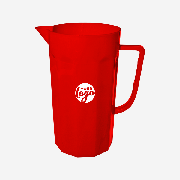 REF 1304 LUMO JUG PP SOLID 1.25 litre without lid RED 2