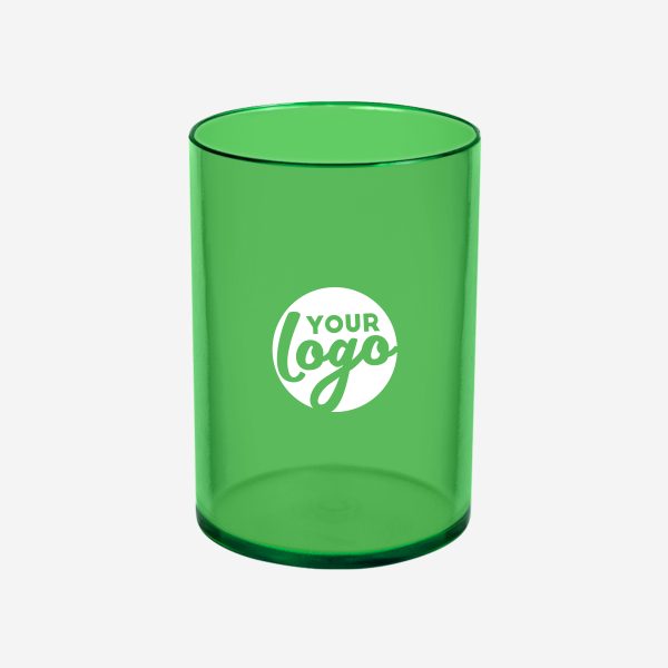 Ref 512PS Pencil Cup Clear Emerald Green Pad