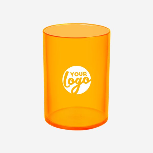 Ref 512PS Pencil Cup Clear Orange Pad