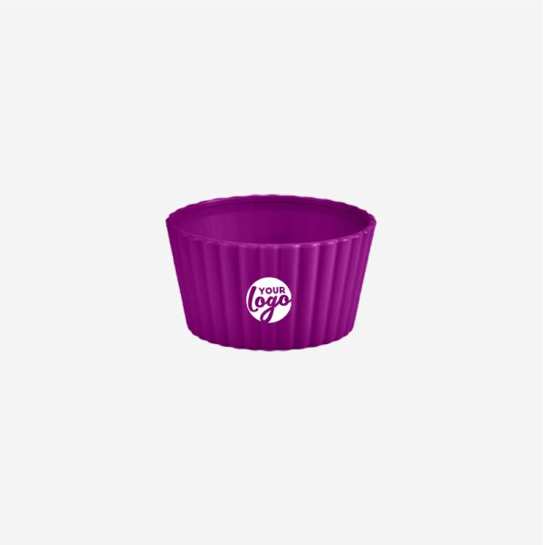 Ref 448 Mini Round Fluted Bowl Grape