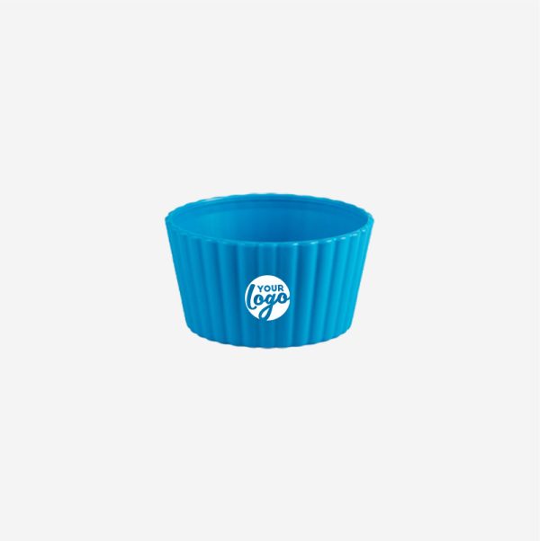 Ref 448 Mini Round Fluted Bowl cyan