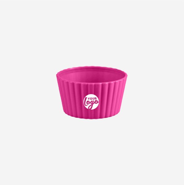 Ref 448 Mini Round Fluted Bowl magenta