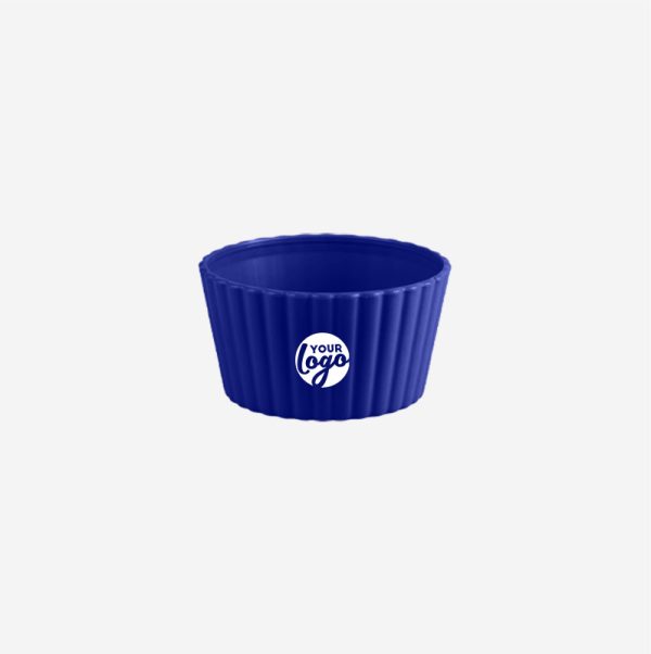 Ref 448 Mini Round Fluted Bowl royal blue