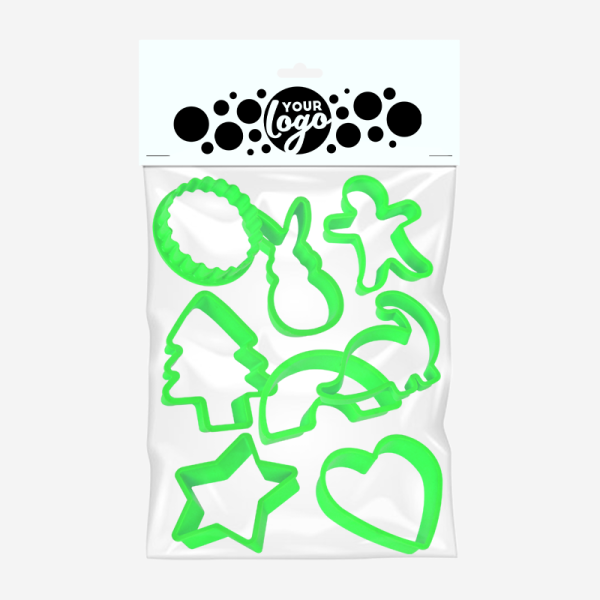 REF 1635 COOKIE CUTTERS NEON GREEN