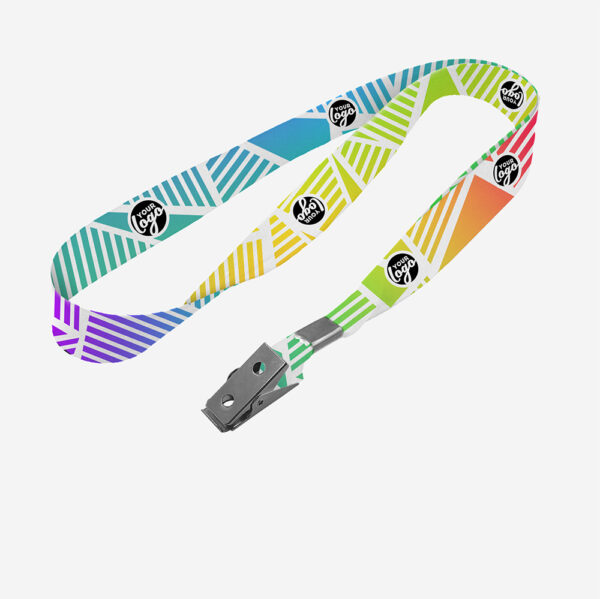 REF 1171 DYE SUB LANYARD TWO SIDE CROCODILE HOOK