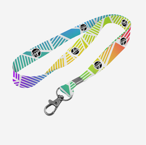 Dye Sublimation Lanyard - Spring Hook 1 REF 1173 DYE SUB LANYARD TWO SIDES SPRING HOOK