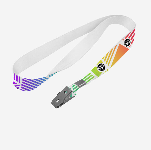 REF 1277 DYE SUB LANYARD ONE SIDE CROCODILE CLIP