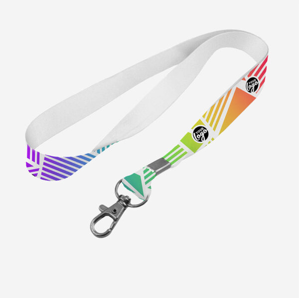 Dye Sublimation Lanyard - Spring Hook 1 REF 1279 DYE SUB LANYARD ONE SIDE SPRING HOOK