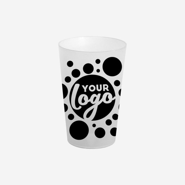 Matt Tumbler 400ml - Frosted Clear 1 REF 1788 M O MATT TUMBLER 400ML CLEAR SILKSCEEN